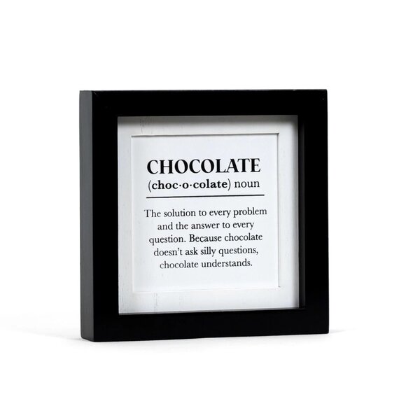 ($8) Reversible Sign - Chocolate Definition & Special Occasion Wine - Picture 2 of 5